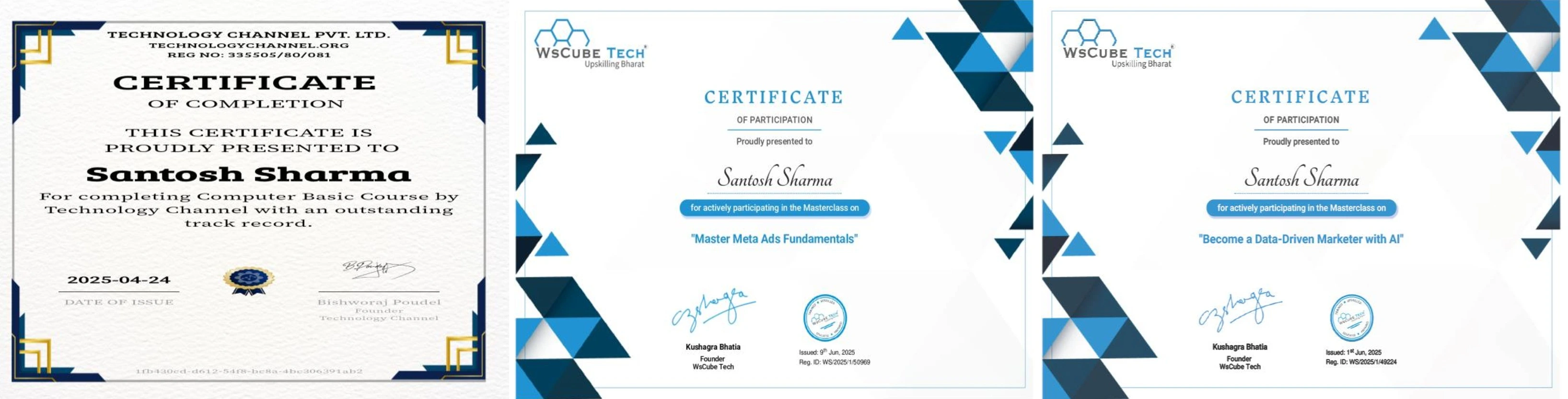 Santosh Sharma Achievements